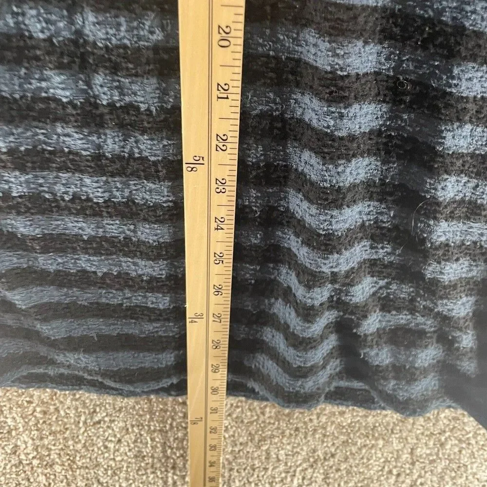 Levis Sweater Mens Extra Large Blue Black Striped Pullover Casual‎ Cotton Logo